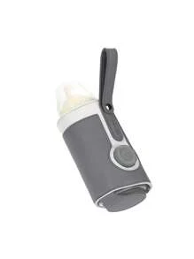 嬰兒奶瓶保溫袋,具有3檔溫度調節模式,車載便攜和保溫杯套 - 深灰色 - 查看 1