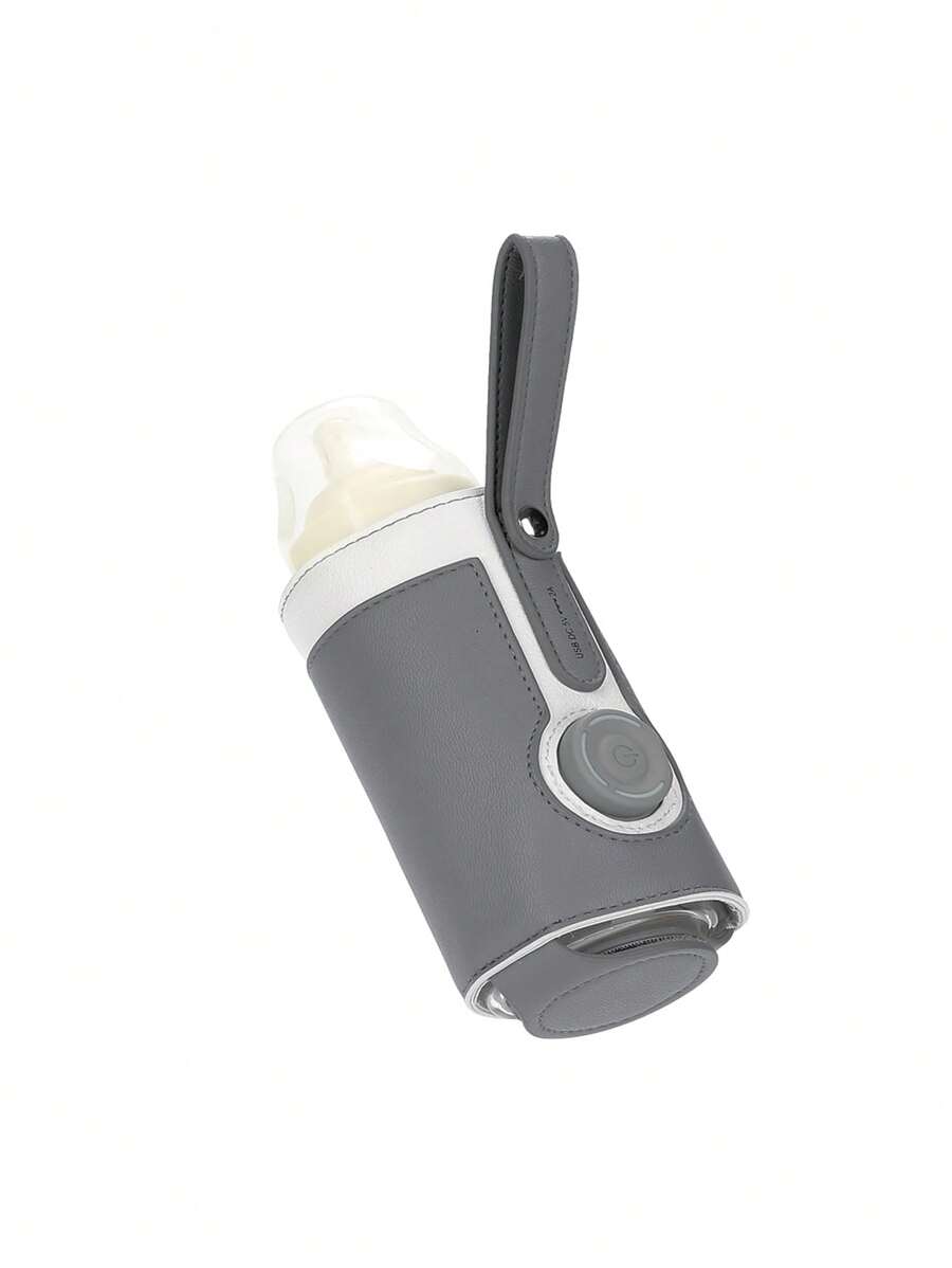 嬰兒奶瓶保溫袋,具有3檔溫度調節模式,車載便攜和保溫杯套 - 深灰色 - 查看 1