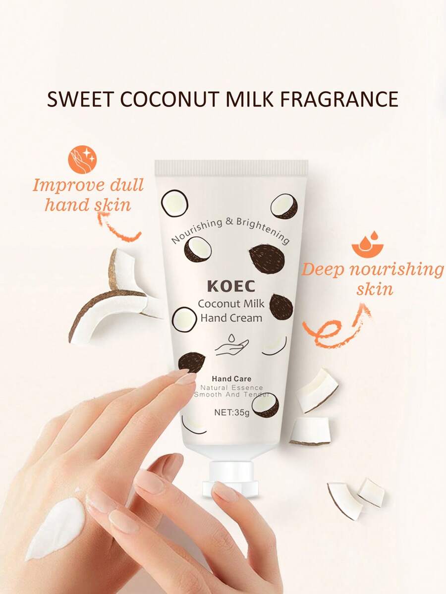 Coconut Milk Hand Cream Perfumed Hand Cream 35G, Softens & Smooths