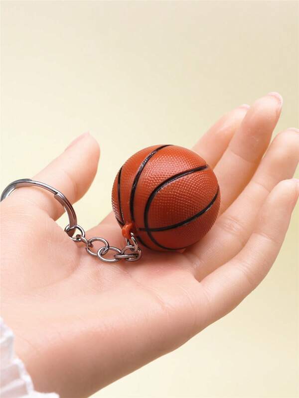 1pc Men Basketball Charm Fashion Keychain Casual Car Accessories Bag Charm