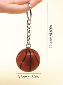 1pc Men Basketball Charm Fashion Keychain Casual Car Accessories Bag Charm