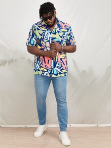 GENTILAND Men Plus Cotton Slant Pocket Skinny Jeans - Light Wash - View 3