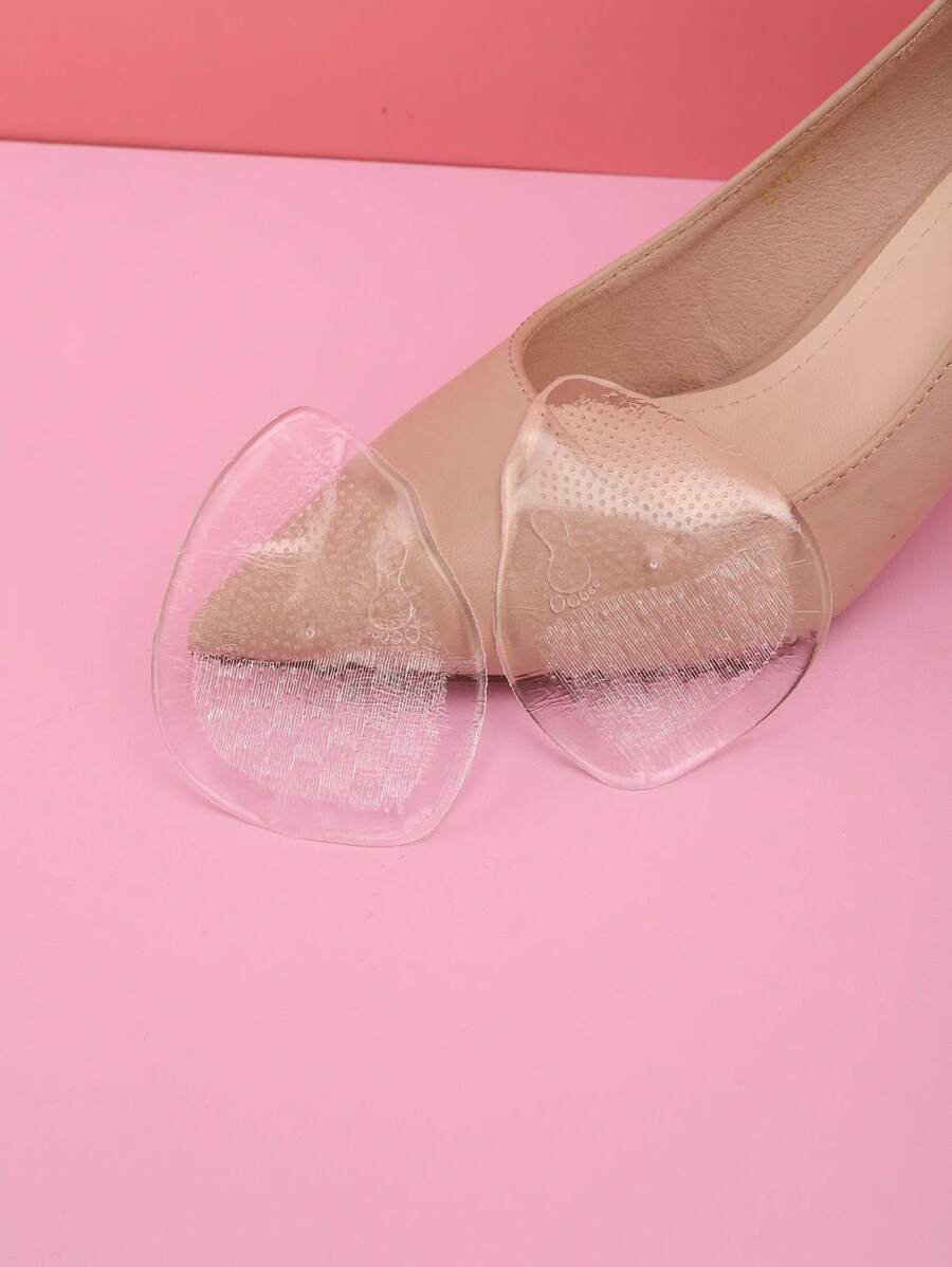 2 miếng đệm bàn chân trước chống trượt, phụ kiện giày trong suốt thoải mái cho máy bơm - Trong sáng - Xem 1