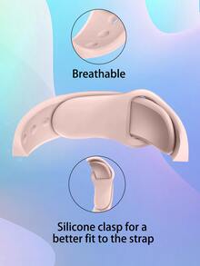 3條男女款黑白粉色矽膠運動智能錶帶，兼容Apple Watch錶帶38mm40mm41mm42mm44mm45mm49mm，兼容Apple Watch系列SE/8/7/6/5/4/3/2/1 - 彩色 - 查看 3