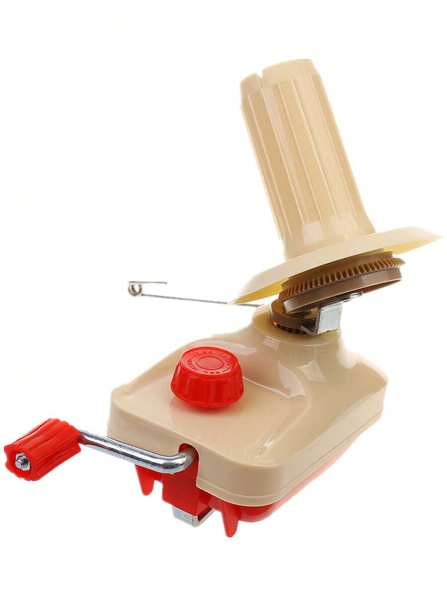 DUWEN 1pc Manual Yarn Winder, Simple Plastic Sewing Yarn Winder Tool For Home - Beige - View 1