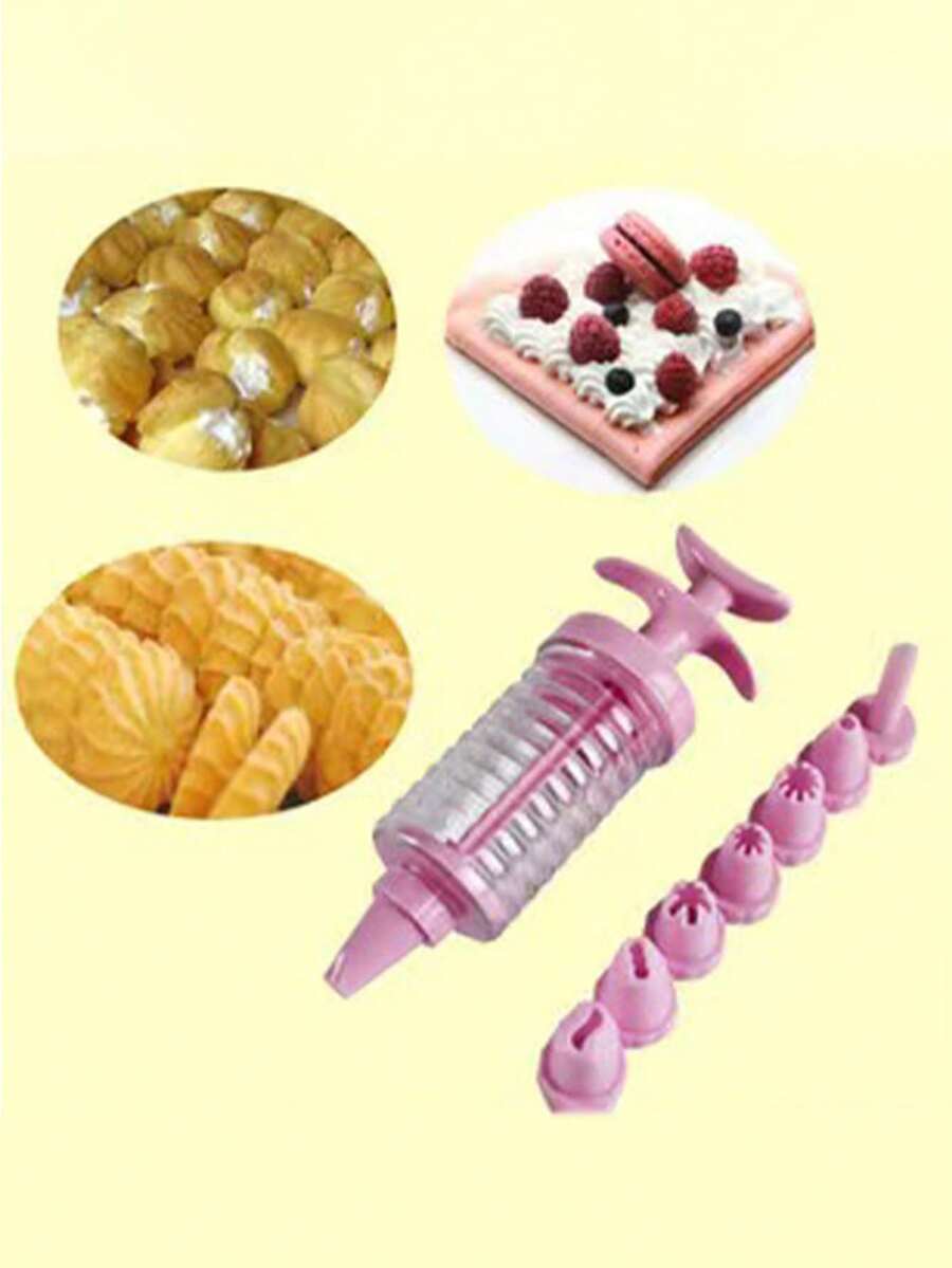 8 piezas Set boquilla de tubería - Rosa - Ver 1