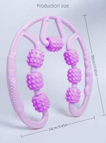 1入組肌肉放鬆瑜伽按摩滾輪 - 紫色 - 查看 5