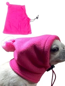 1pc Pom Pom Decor Pet Hat For Dog For Cold Weather - Multicolor - View 1