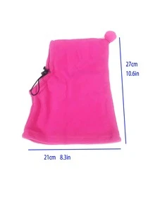 1pc Pom Pom Decor Pet Hat For Dog For Cold Weather - Multicolor - View 3