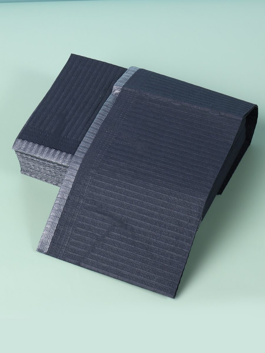 FULL BEAUTY 20pcs Disposable Nail Art Table Mat Paper - Black - View 1