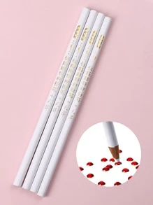 FULL BEAUTY 4pcs Nail Point Drill Pen - White - View 1