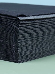 FULL BEAUTY 20pcs Disposable Nail Art Table Mat Paper - Black - View 8