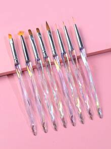 8入組美甲刷筆 - 彩色 - 查看 1