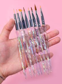 8入組美甲刷筆 - 彩色 - 查看 5