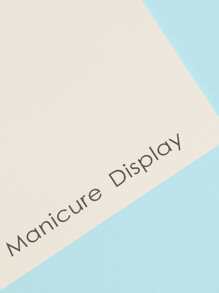 10pcs Fake Nail Display Card - White - View 3