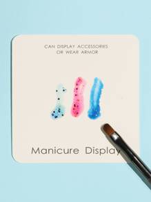 10pcs Fake Nail Display Card - White - View 5