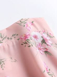 Franclia Váy Plus Size Hoa Boho - Màu Hồng baby - Xem 4