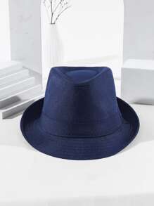 1 Nam Băng Keo Trang Trí Thường Ngày Mũ Fedora, Dành Cho Cuộc Sống Hàng Ngày - Màu xanh hải quân - Xem 3