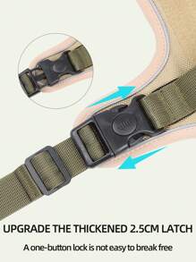 1入組戶外狗用無拉式寵物背帶 - 咖啡棕 - 查看 4