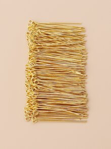 200 件 40 毫米眼別針適用於 DIY 珠寶製作項鍊耳環吊墜配件 - 金黃色 - 查看 1