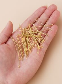 200 件 40 毫米眼別針適用於 DIY 珠寶製作項鍊耳環吊墜配件 - 金黃色 - 查看 3