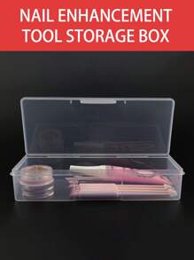Storage Box Can For Nail Tools Or Cosmetics Storage Transparent Storage Box Plastic Package Nail Art Design Manicure Box, Room, Bathroom, House, Pink Room, Living Travel Stuff, Gift Bag, Gifts For Mom, Dad, Men, Friends, Teacher, Birthday, Wedding, Desk, Shelves, Accessories, Gift Boxes, Funny Gift, Storage Bag, Makeup Bag, Toiletry Bag, Desk Organiser, Cosmetic Bag, Makeup Pouch, Vanity Accessories, Make Up Pouch, Make Up Bags, Jewellery Box, Pouch, Makeup Brush Holder, Brush Holder, Perfume Organiser, Pouch Bag