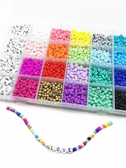 1盒隨機色釘珠DIY首飾配件