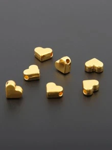 20 件/組合金心型 DIY 吊墜