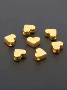 20 件/組合金心型 DIY 吊墜