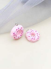 12pcs/set Random Resin Donut DIY Pendant - Multicolor - View 4