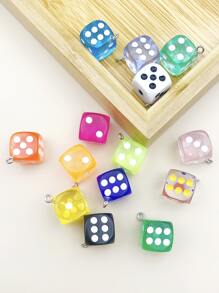 10 件/組隨機樹脂骰子 DIY 吊墜 - 彩色 - 查看 6