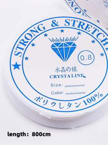 1卷透明DIY線 - 白色 - 查看 6