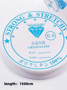 1卷透明DIY線 - 白色 - 查看 8