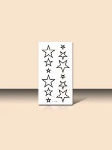 Hình xăm dán Bộ , 6 Hình sao Của Hình xăm dán Đối với Con trai Và Cô gái , Mini Hình xăm dán Đối với Người lớn - Nhiều màu - Xem 5