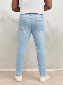 Manfinity EMRG Men Plus Ripped Skinny Jeans