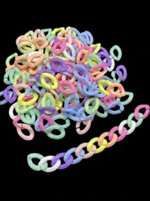 50pcs/set Chain DIY Jewelry Accessory - Multicolor - View 1