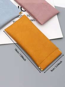 1pc Minimalist Automatically Close Glasses Case, Olive Green Portable Glasses Storage Bag For Outdoor Travel - Olive Green - View 5