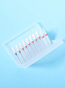 10入組美甲拋光頭 - 紅白色 - 查看 4