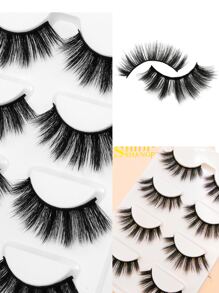 SHIDISHANGPIN 4pairs Pointed Cat Eye False Eyelashes