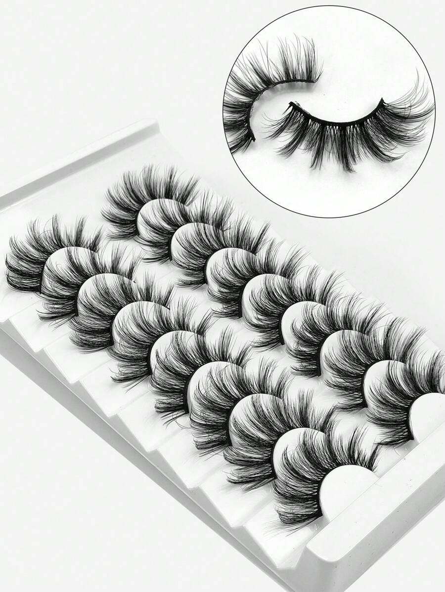 Manga Lashes，8对自然浓密假睫毛