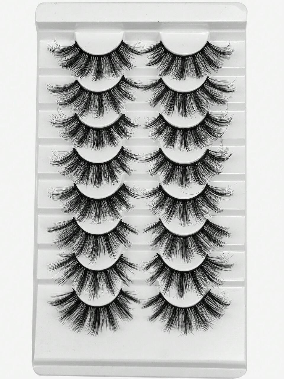 Manga Lashes, 8pairs Natural Volumized False Eyelashes
