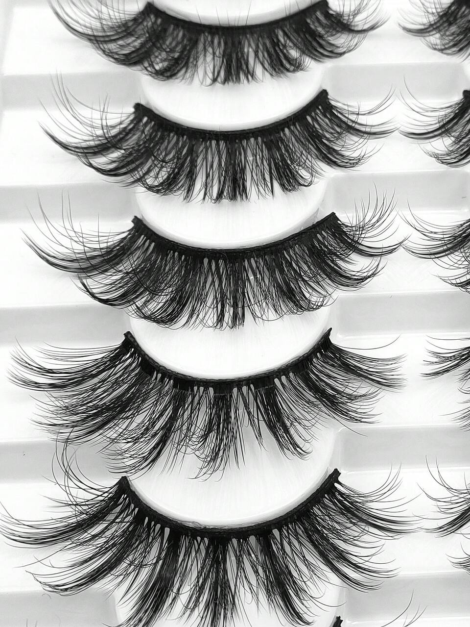 Manga Lashes, 8pairs Natural Volumized False Eyelashes
