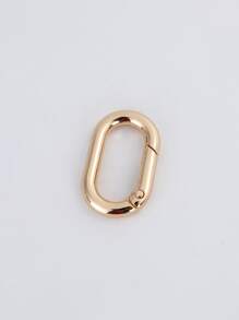 2Pcs Oval Luggage Accessory Bag Hook Key Chain Chain Pendant Spring Coil DIY Accessories Replacement Reusable Bag Accessories Handbag Tote Bag Backpack Carabiner Clip - Gold - View 3