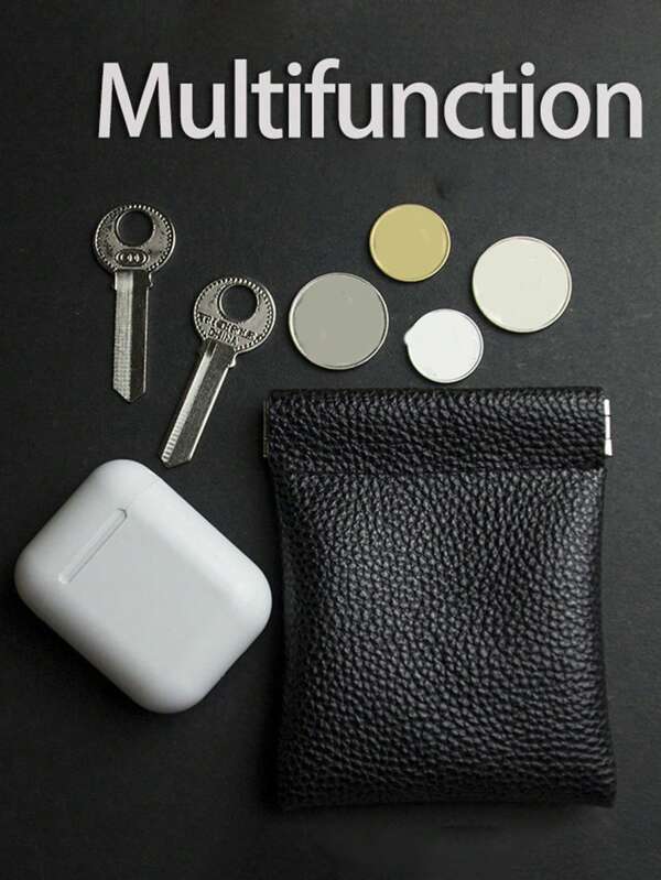 1pc Compact Coin Purse, Mini Portable Women Coin Pouch