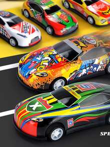 1pc Racing Car Design Random Pet Chasing Toy For Dog And Cat For Interaction - Multicolor - View 4