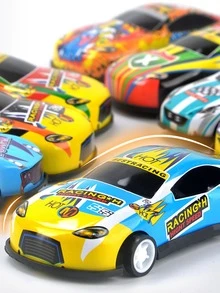 1pc Racing Car Design Random Pet Chasing Toy For Dog And Cat For Interaction - Multicolor - View 5