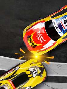 1pc Racing Car Design Random Pet Chasing Toy For Dog And Cat For Interaction - Multicolor - View 6