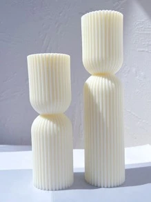 1pc Silicone Mold, Modern Column Design DIY Silicone Mold For Home - Pink - View 2