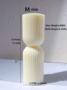 1pc Silicone Mold, Modern Column Design DIY Silicone Mold For Home - Pink - View 6