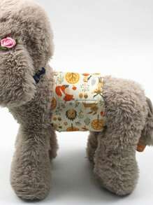 1pc Cartoon Animal Print Pet Sanitary Pants For Dog And Cat For Healthy - Multicolor - View 1